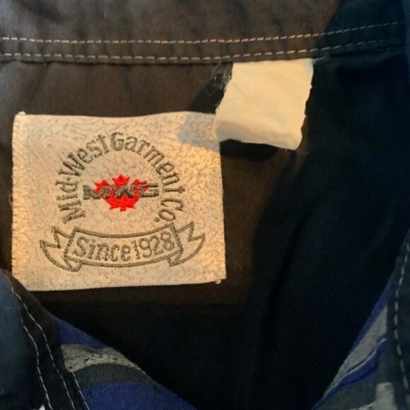 MWG Medium Multi Color Plaid Western Shirt - Picture 4 of 4